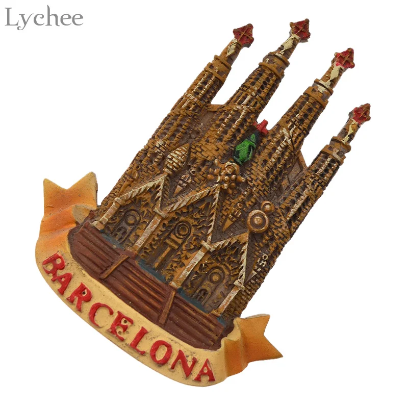 Lychee жизнь Барселона церкви узор холодильник сувениры-магниты для холодильника
