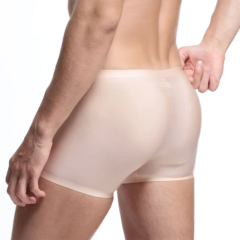 Для мужчин S из микрофибры шорты боксеры бесшовные дышащие трусики высокого
