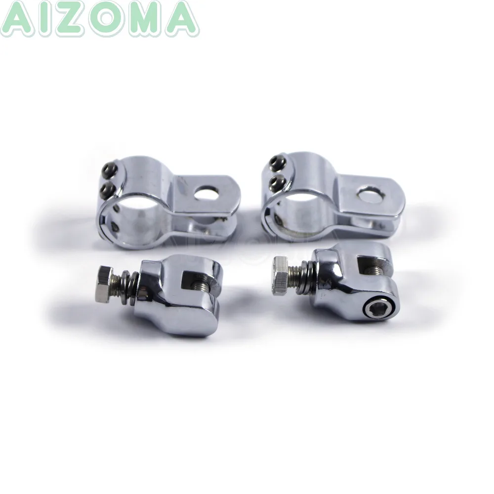32mm Motorcycle Engine Guard Highway Pegs Clamps 1-1/4&quot Footpeg Clevis Clamp-on Mount For Harley Sportster XL883 XL1200 Chopper |