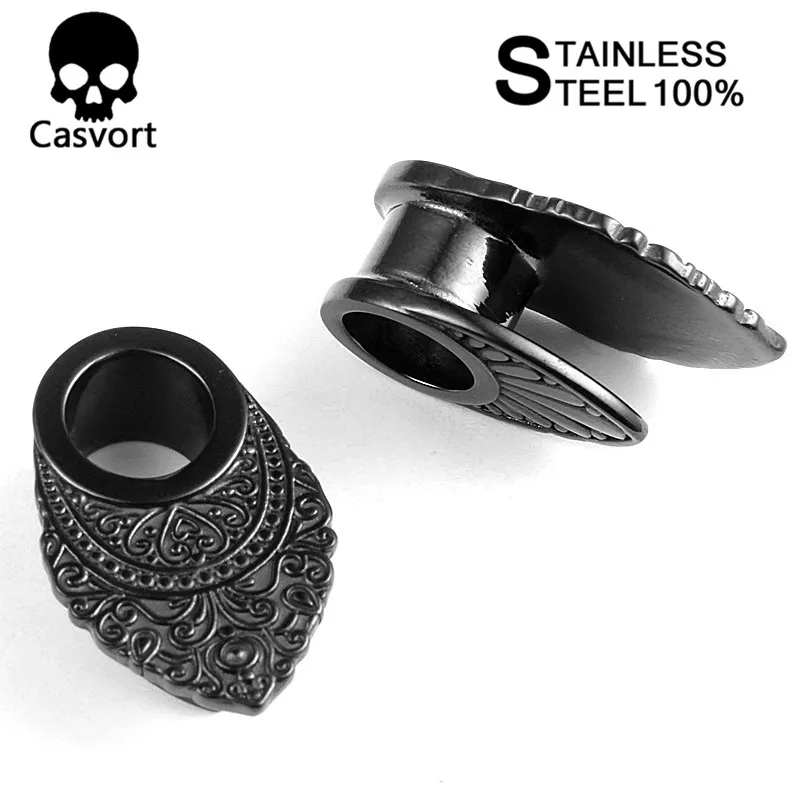 Casvort, Новое поступление, модные серьги, туннель, ювелирные изделия для тела, пирсинг, ушные измерительные приборы, расширитель, пара, 2 шт. в партии