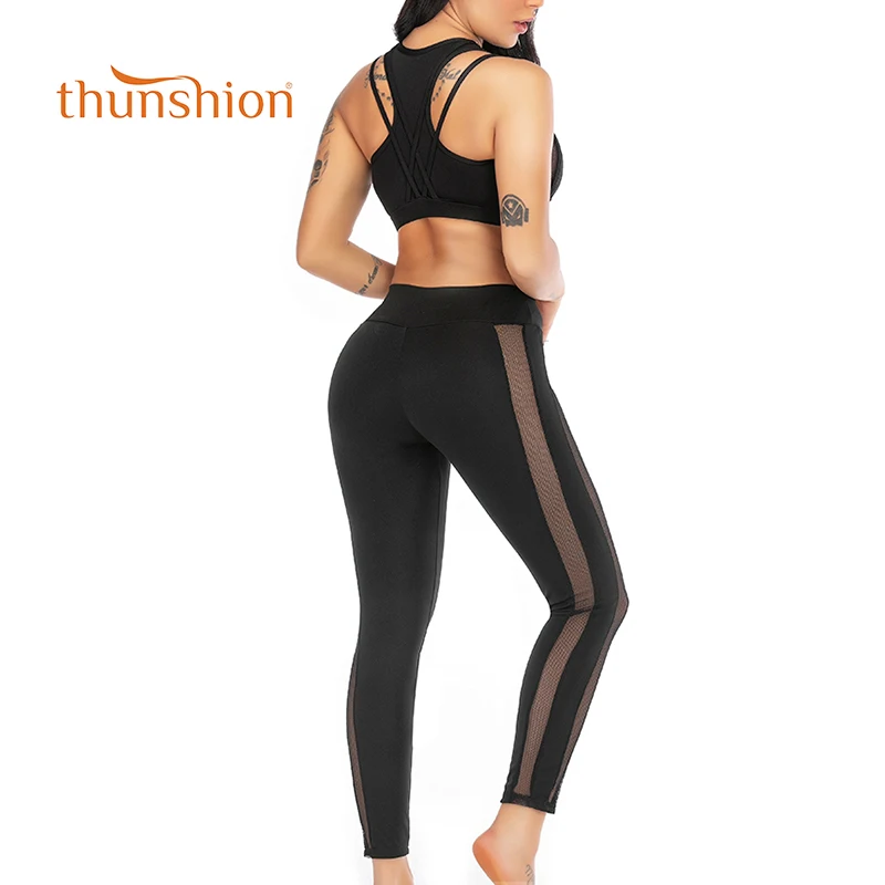 Thunsion женский спортивный костюм для йоги бега фитнеса одежда прогулок