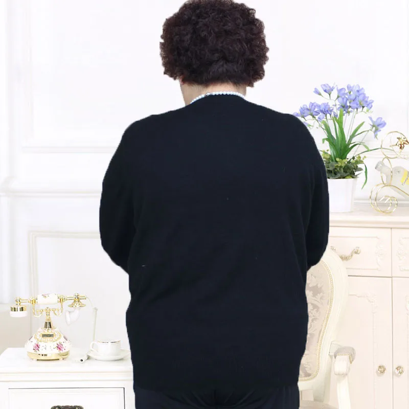 Плюс размер 8Xl 7XL Новый плюс женский толстый свитер для мамы осень и зима
