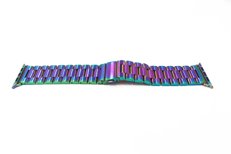 URVOI band for apple watch series 1 2 3 wrist stainless steel link bracelet 6 colors new color colorful design with adapter 3842 | Наручные