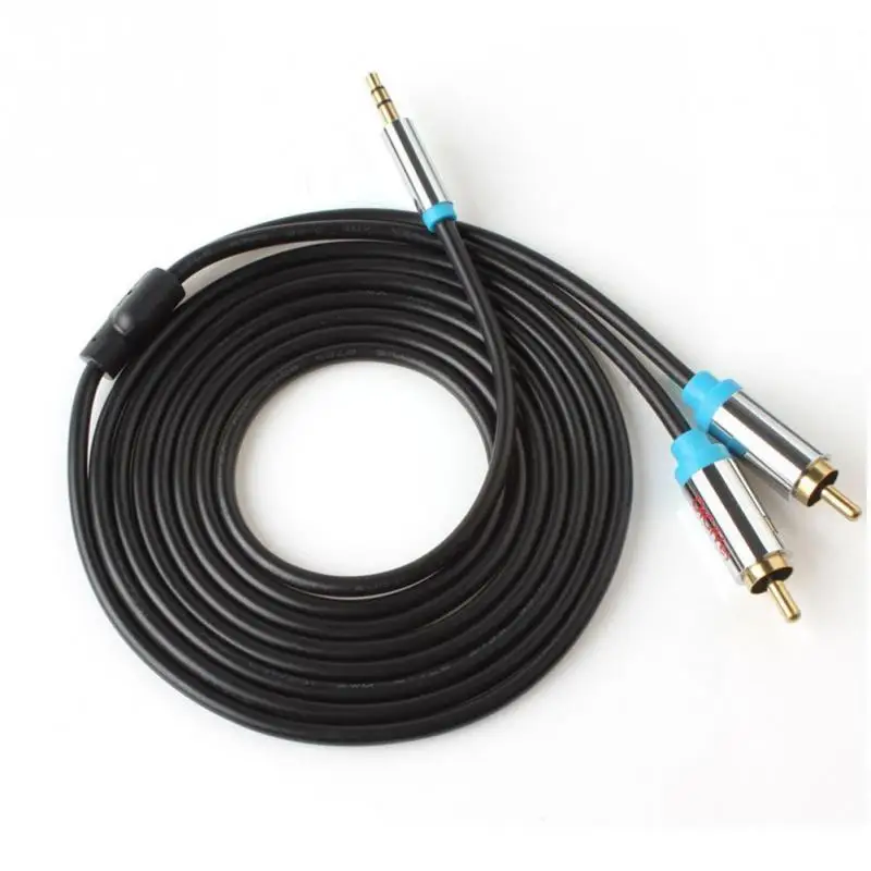 DiGiYes Jack мм 3 5 мини штекер 2 RCA аудио кабель AUX Splitter стерео адаптер колонки 1 м