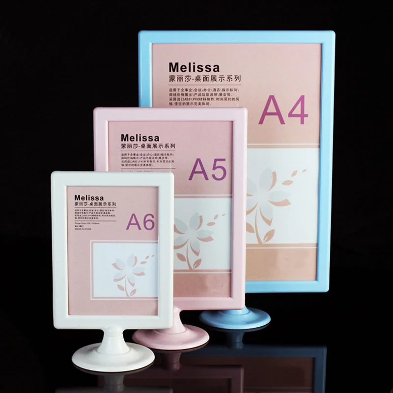 (10 units/pack) Plastic Desk Standing Tabletop Menu & Leaflet Holders ADS011 | Дом и сад