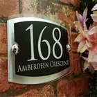 Знаки для современного дома бляшки дверные номера 1 - 999 Персонализированная табличка с именем