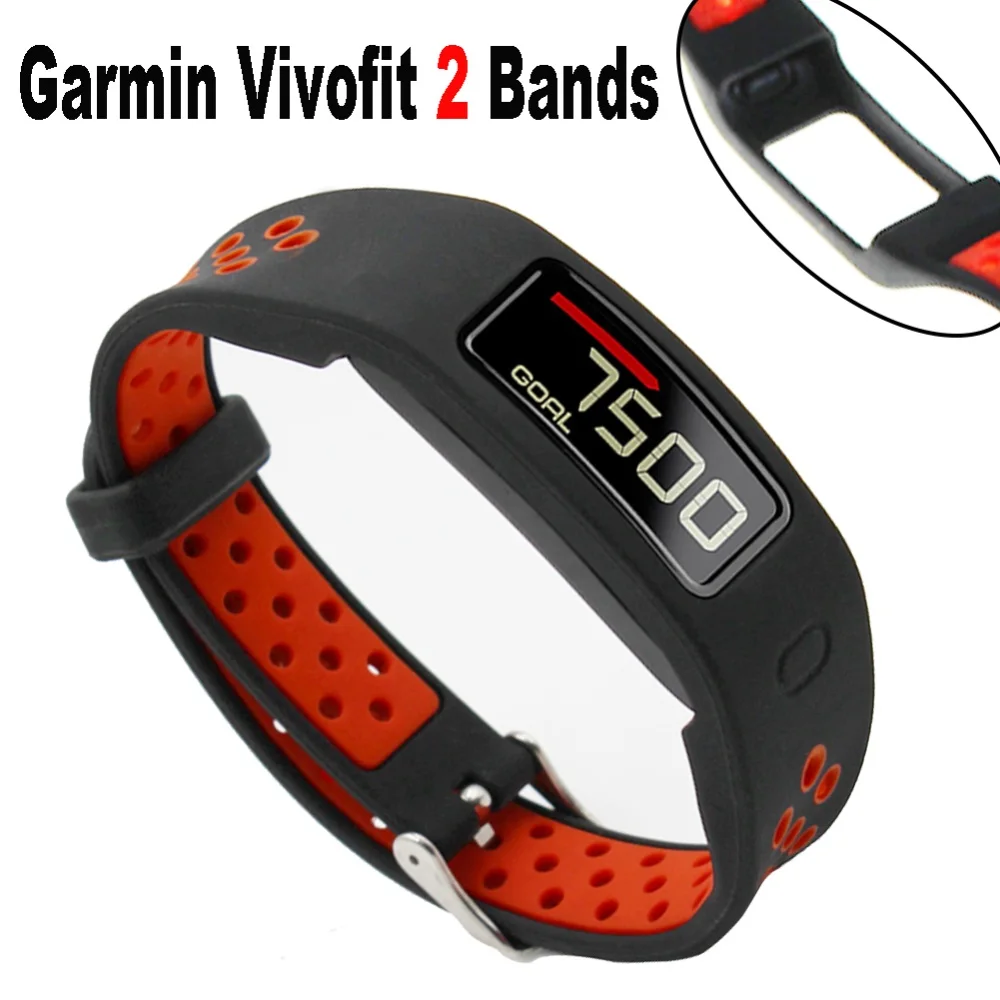 Силиконовый сменный ремешок для наручных часов FIFATA Garmin Vivofit 2 Band цветной браслет