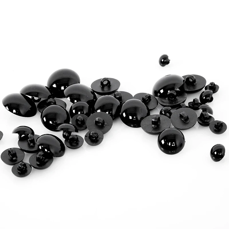 Free shipping 100pcs/lot Black mushroom buttons DIY fabric toy doll eyes button baldheaded children decorative 10mm-25mm | Дом и сад