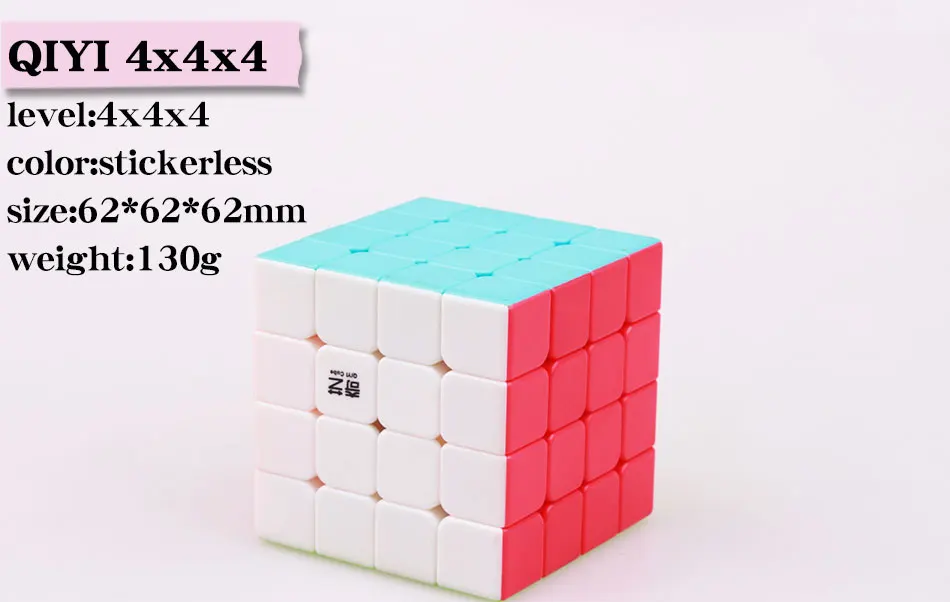 QIYI 2x2x2 3x3x3 4x4x4 5x5x5 волшебный кубик-головоломка Профессиональный скоростной кубик без наклеек QiYi Cubo Magico развивающая игрушка для детей