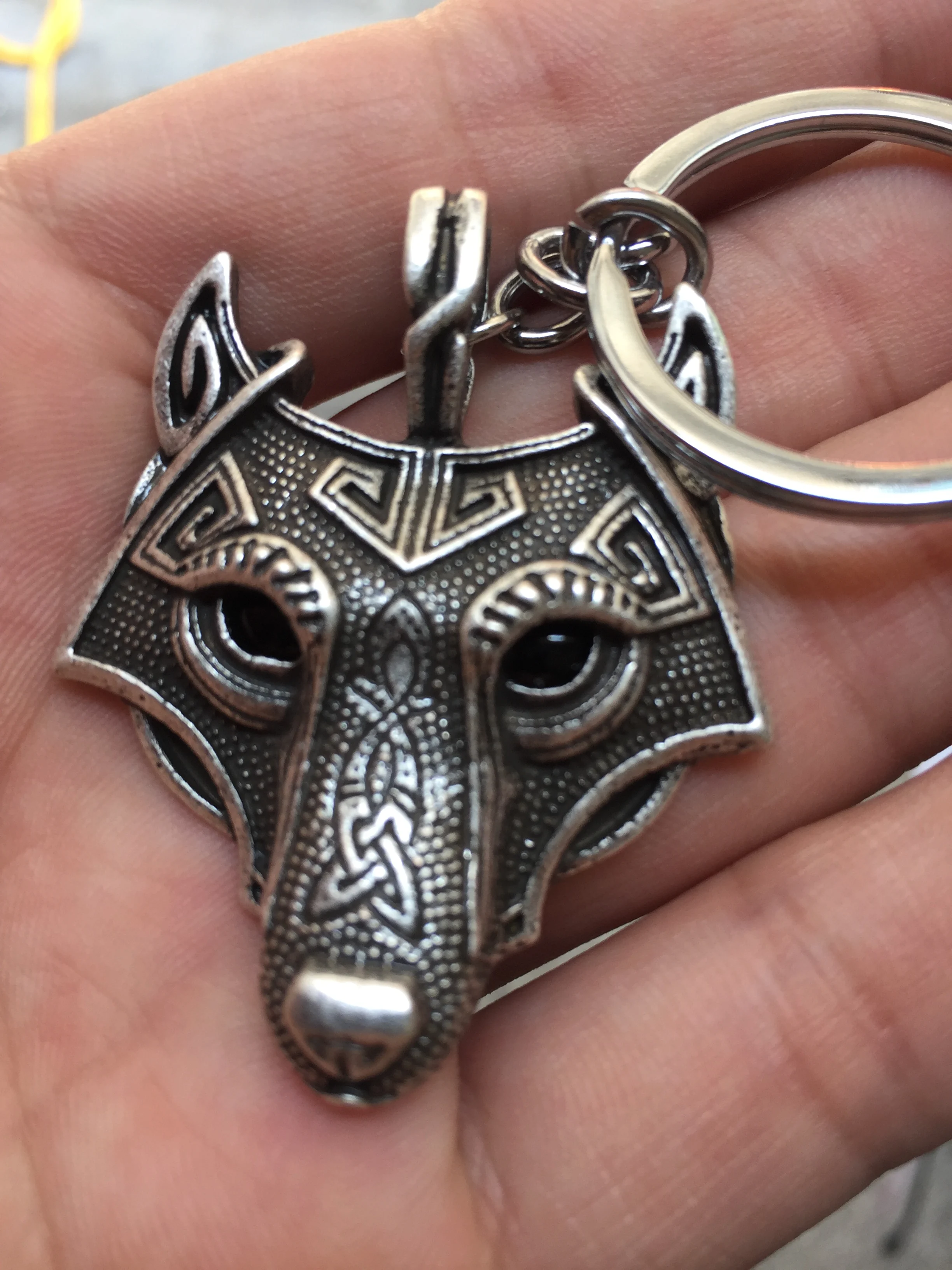 Youe shone 5 цветов 1 шт. Norse брелок Викинги Norse голова Волка оригинальная голова Волка hange брелок ювелирные изделия