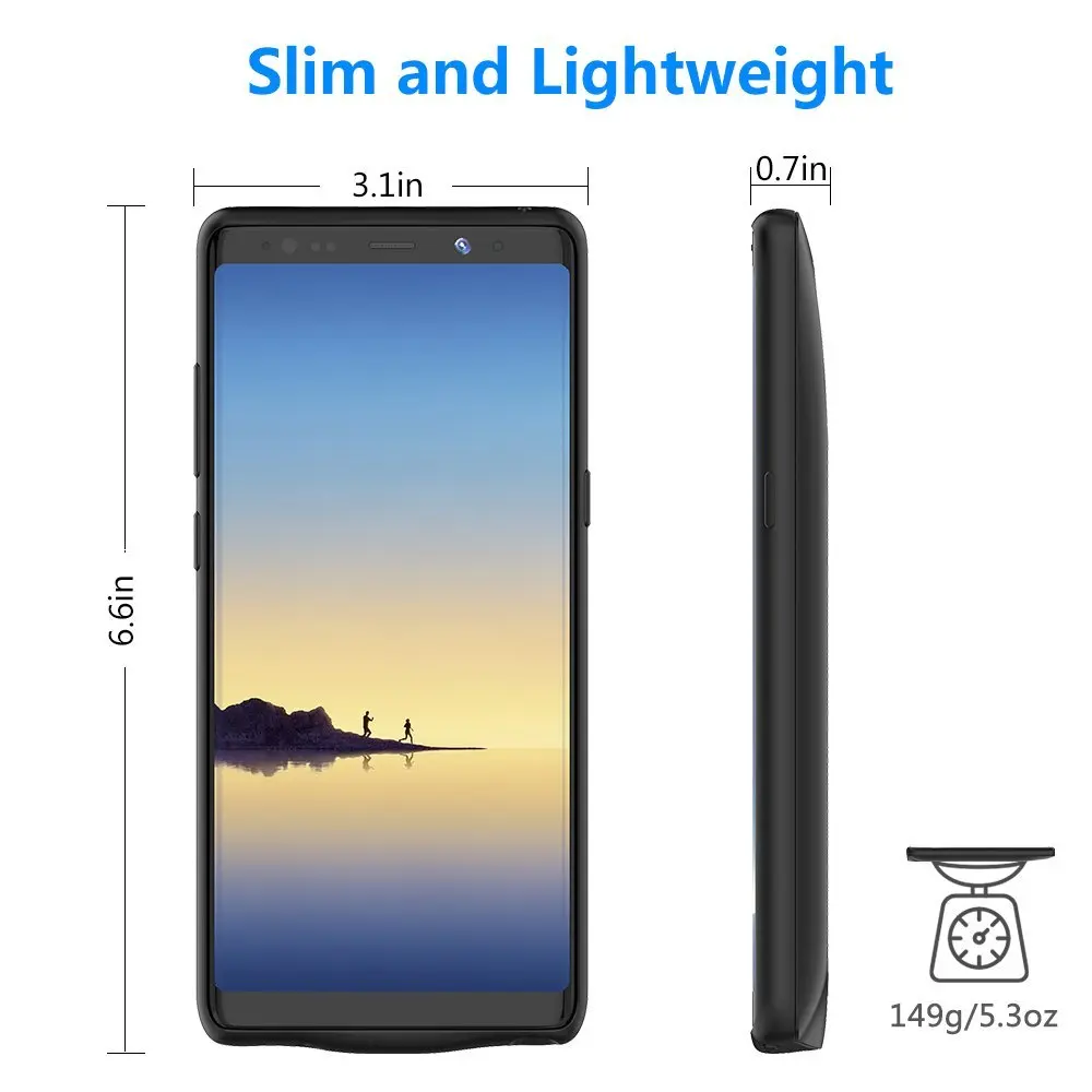 Чехол для аккумулятора samsung Galaxy Note 8 note 9 чехол зарядного устройства внешний