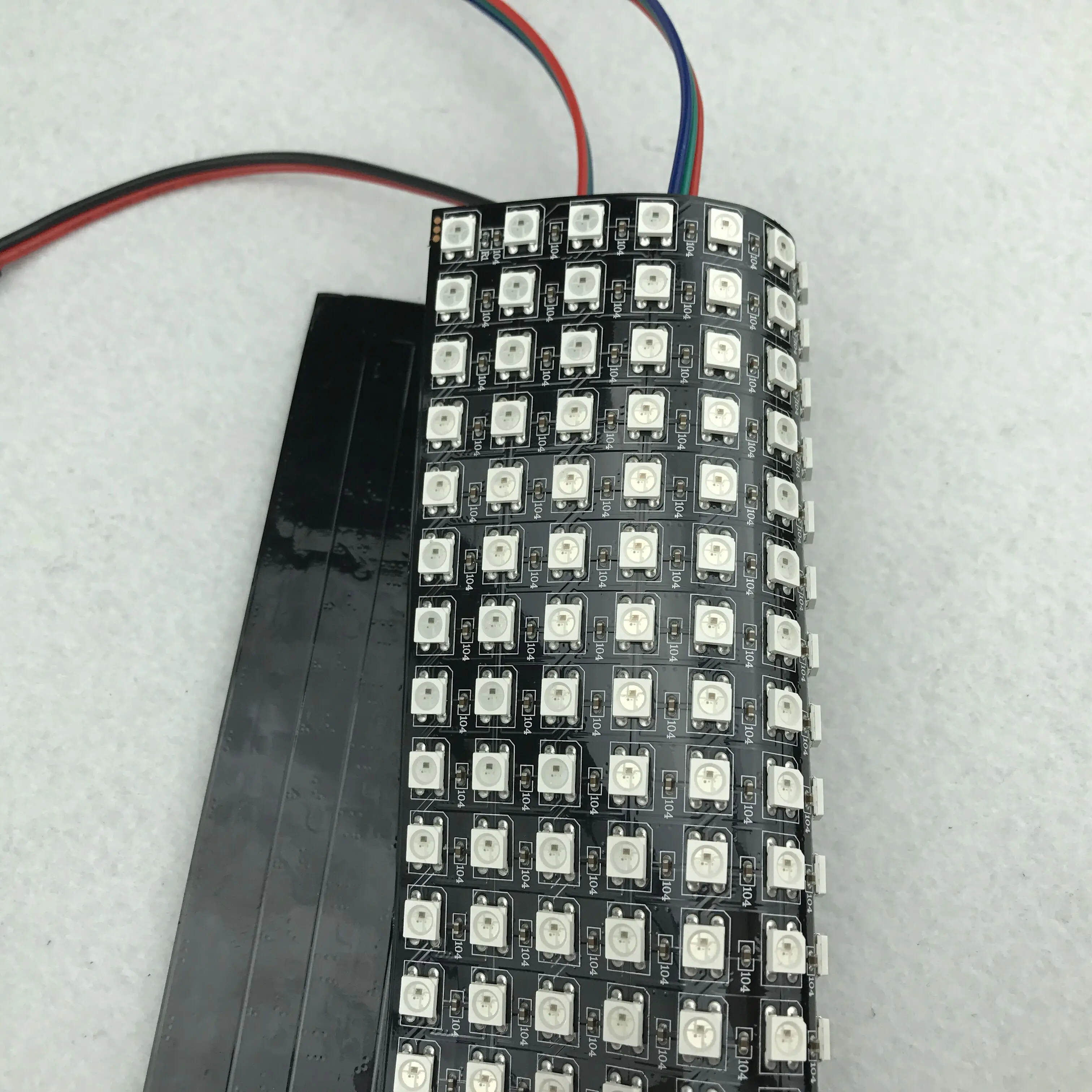 DC12V вход P10 мм SK6812 Адресуемая 16 пикселей * светодиодная цифровая Гибкая световая