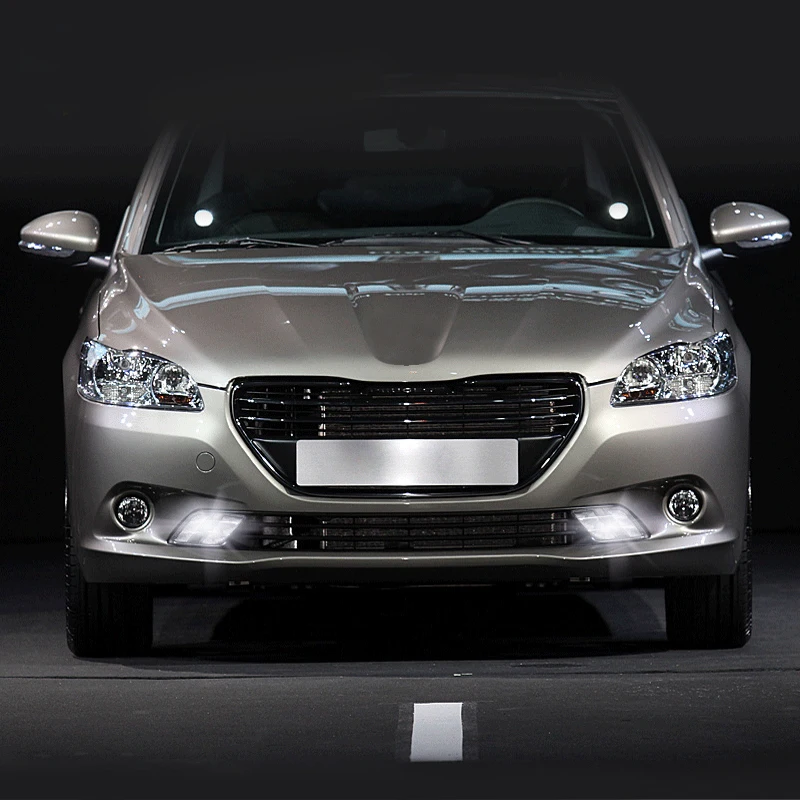 ROADOT drl Светодиодный дневной светильник для Peugeot 301 2014 2015 ходовой с поворотным