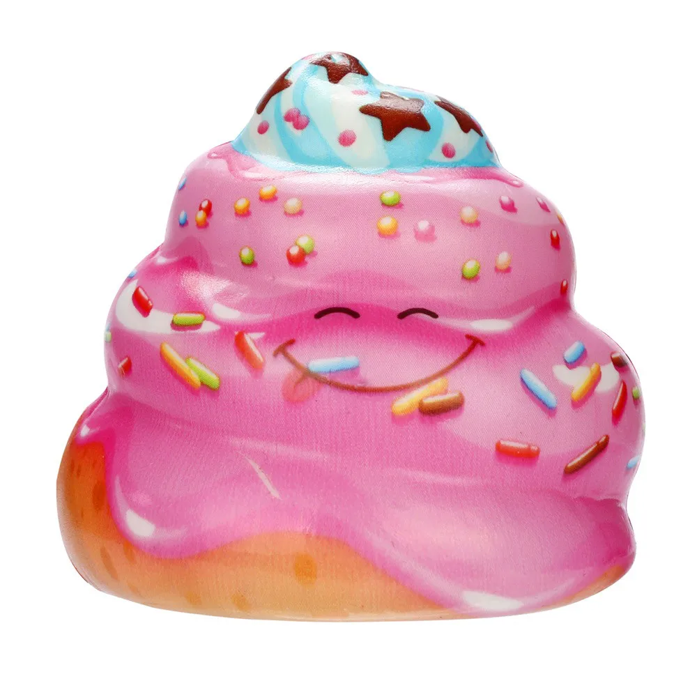E Игрушечные какашки для торта Kawaii крем торт Poo медленно поднимающийся крем Ароматические игрушки для снятия стресса для детей - Цвет: E