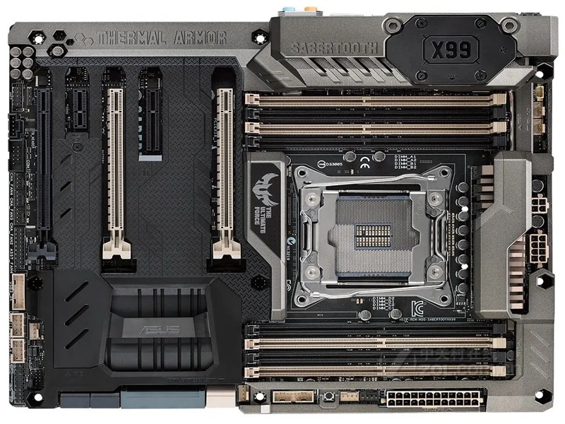 Оригинальная материнская плата для ASUS SABERTOOTH X99 DDR4 LGA 2011 V3 USB2.0 USB3.0 USB3.1 64 Гб M.2