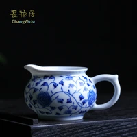 changwuju in jingdezhen teapot the hand painted blue and white kung fu tea fair cup as a chinese gift tea infuser cup porcelain