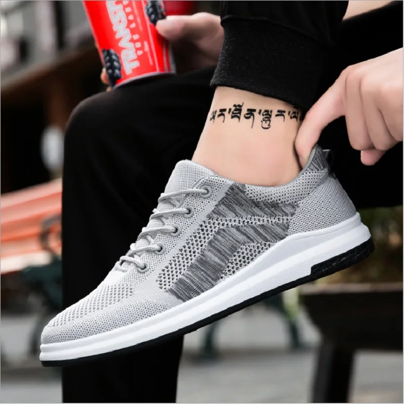 QICIUS Mesh Breathable Woven Men Shoes Sneakers 2018 New Men's Vulcanize Vulcan Air Summer Leisure Q0156 | Обувь