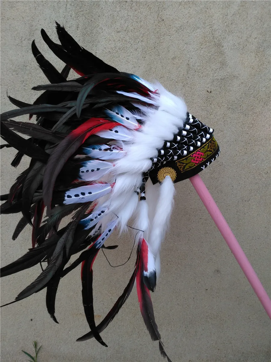 Реплика красных искусственных головок головной убор для Хэллоуина Высота 21