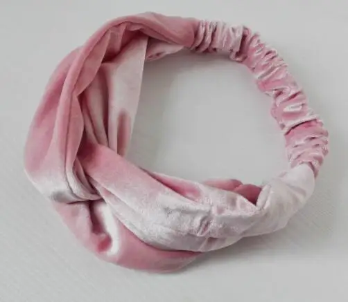 

1pc Elastic Velvet Twisted Headband Women Soft Turban Noble Scrunchy Hair Band Turban Bandana Bandage On Head For Women