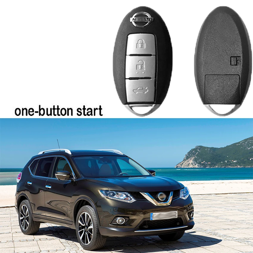 Liislee для NISSAN X Trail полный интеллектуальный пульт дистанционного управления без ключа запуск двигателя умный пульт дистанционного управления ключ одна кнопка запуска