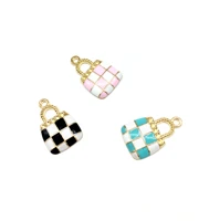 20pcslot bag enamel charms pendant fit diy bracelet necklace hair jewelry accessory diy craft