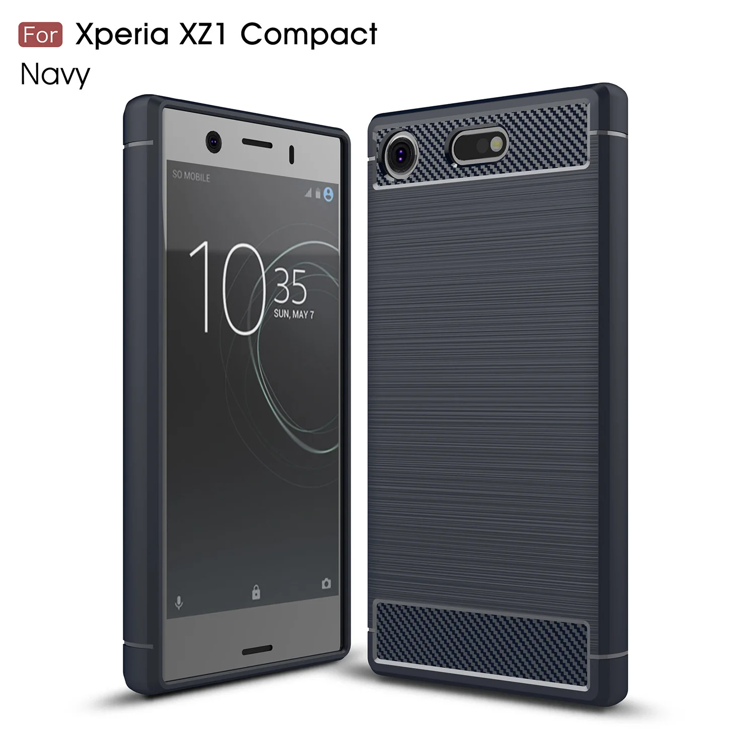 Футляр для Sony Xperia XZ1 Compact с бампером Armor, чехол из силикона TPU, чехол PF41, мягкий чехол из чёрного покрытия G8441.