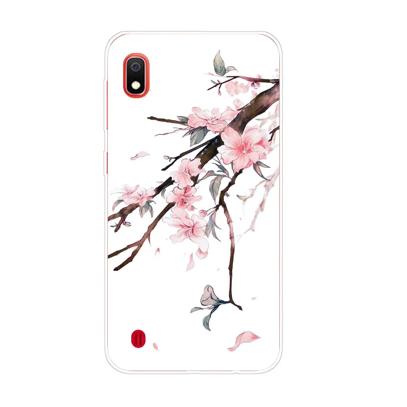 For Samsung galaxy A10 Case Silicon Full flower Painting Soft TPU Back Cover for galaxyA10 protect Phone bags |