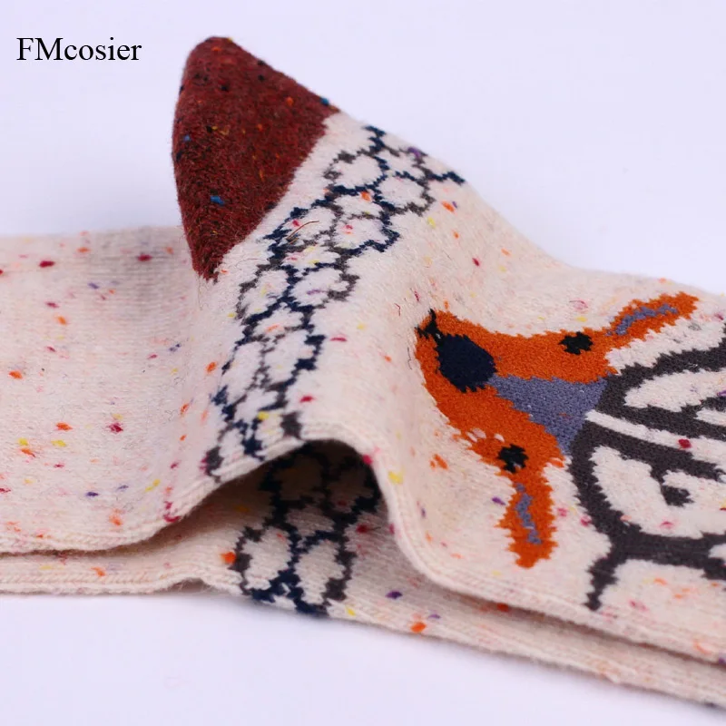 9 пар высокое качество женские зимние шерстяные носки с кроликом теплые модные