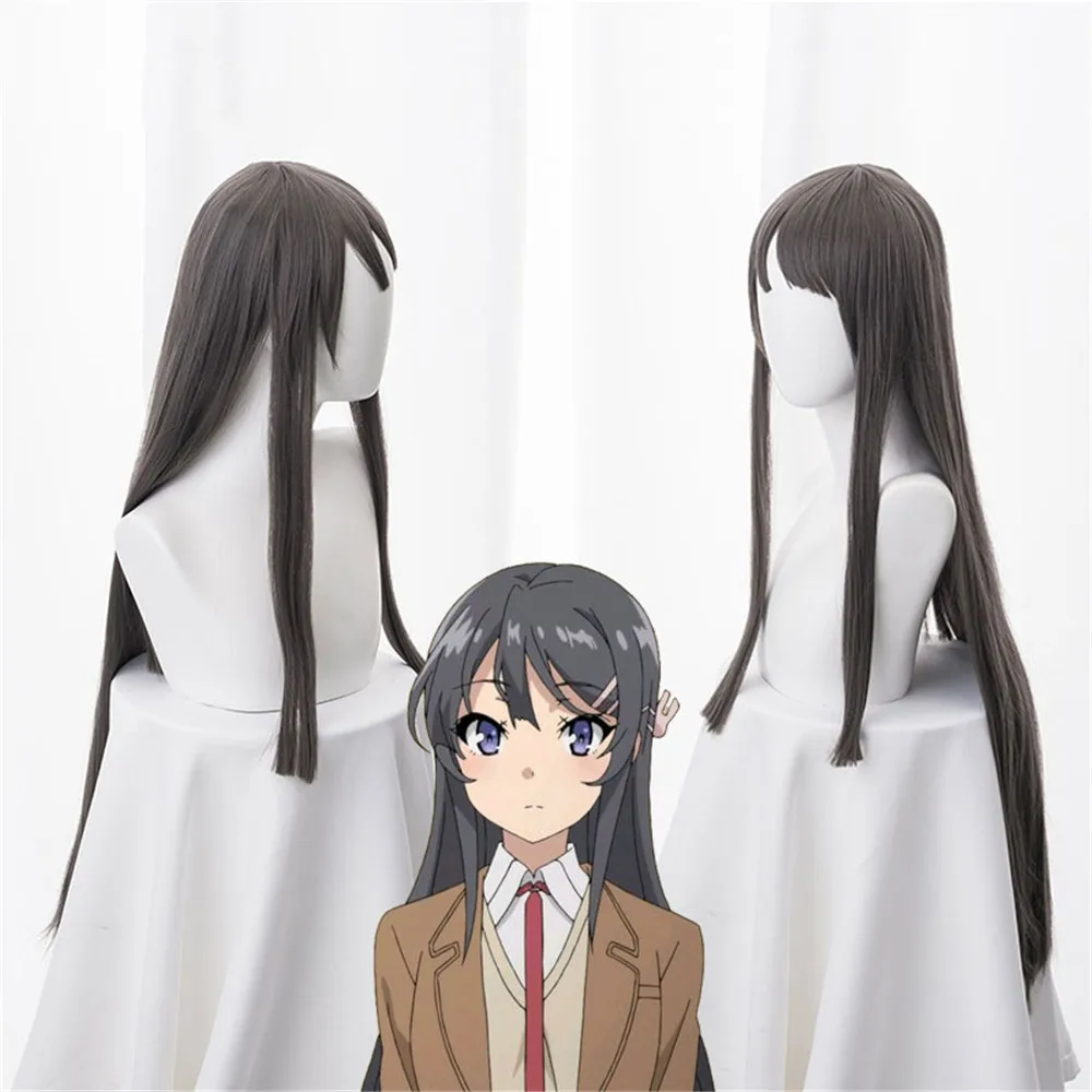 Аниме Seishun Buta Yarou wa Bunny Girl Senpai no Yume wo Minai Sakurajima Mai Косплей 80 см длинный парик