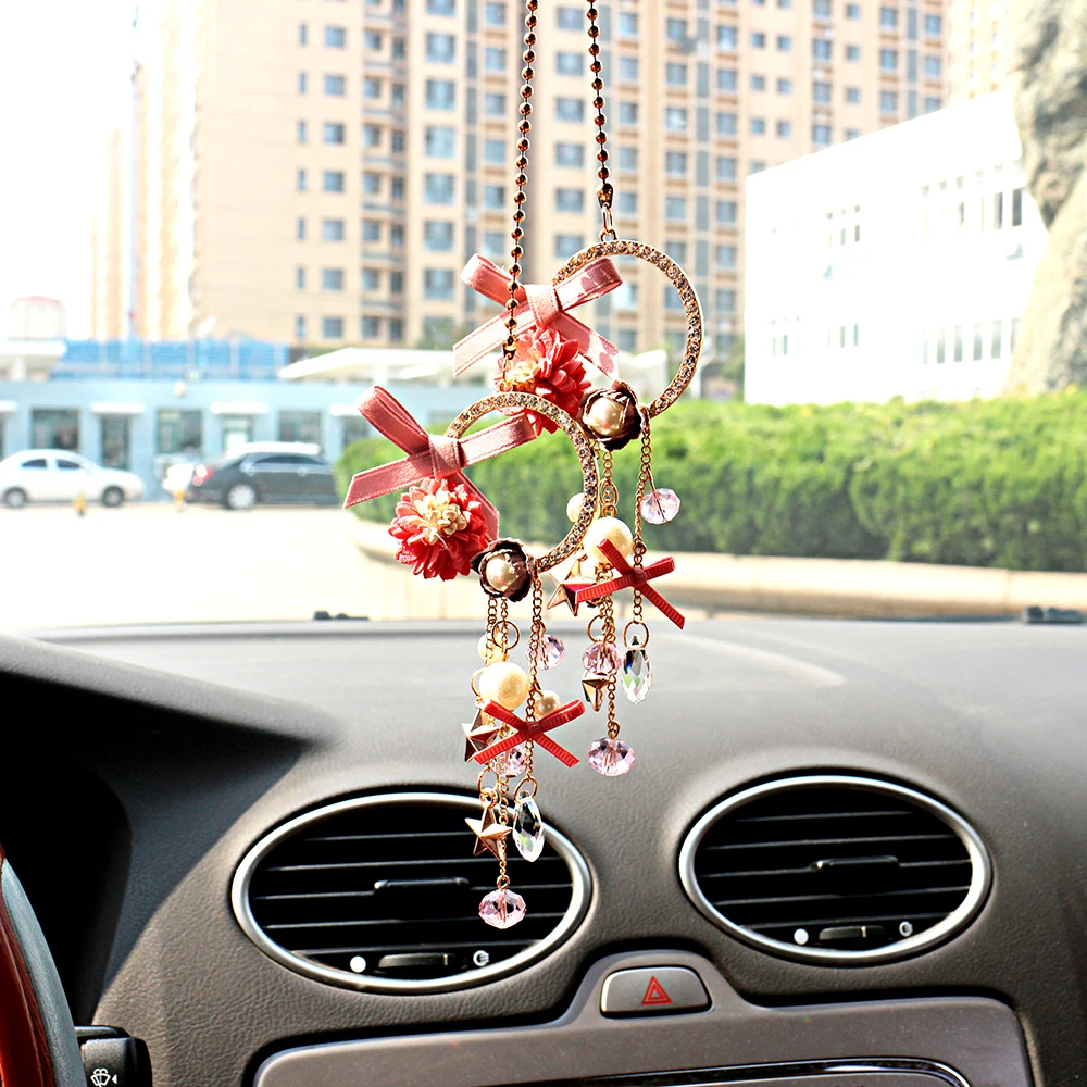 Автомобильная подвеска в виде банта цветочное украшение подвесные украшения