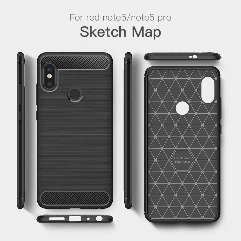 Мягкий чехол для Xiaomi Redmi Note 5 Mi 8 SE 6 5S A2 A1 Pocophone F1 армированный бампер задняя крышка 5A