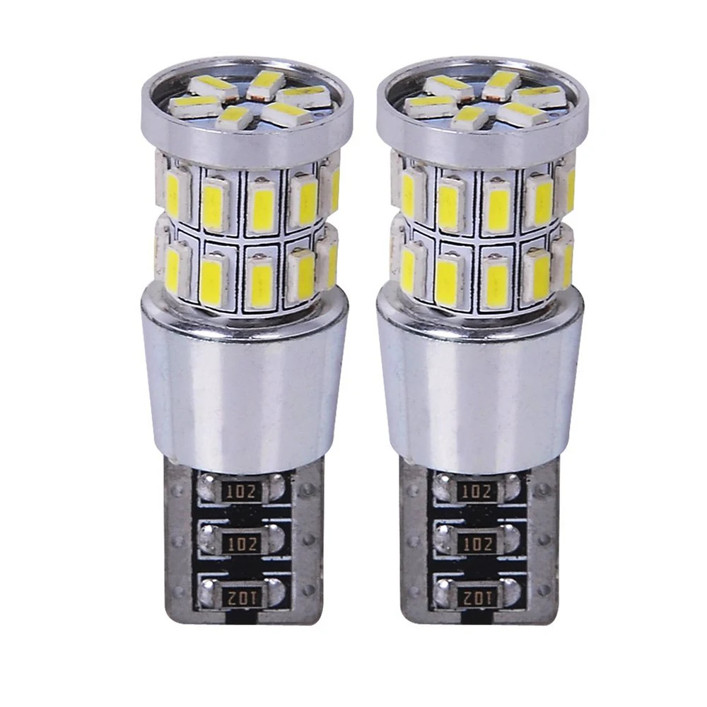 

10 шт., Автомобильные светодиодные лампы w5w t10 Canbus 12 В 30smd 3014