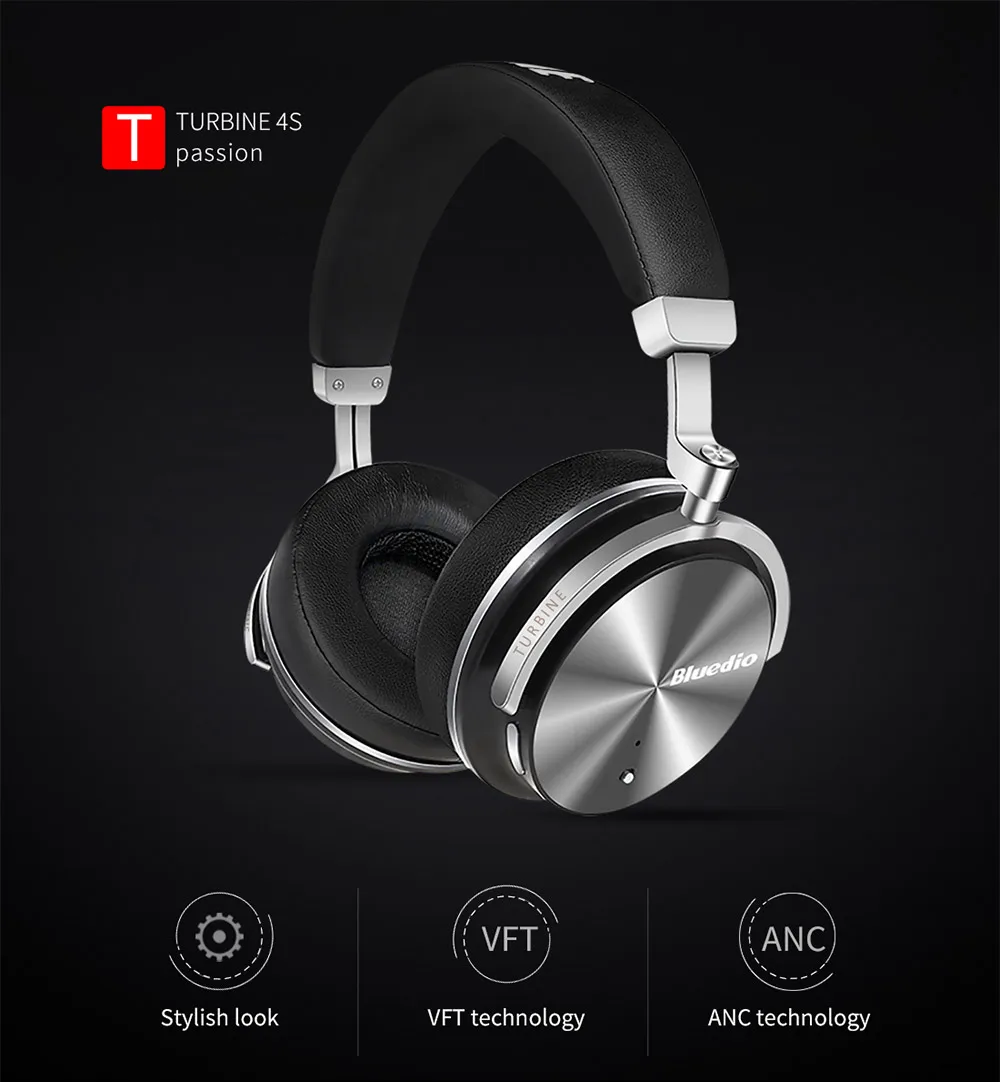 Bluedio T4S беспроводные bluetooth-наушники с шумоподавлением, беспроводная гарнитура с микрофоном для мобильных телефонов