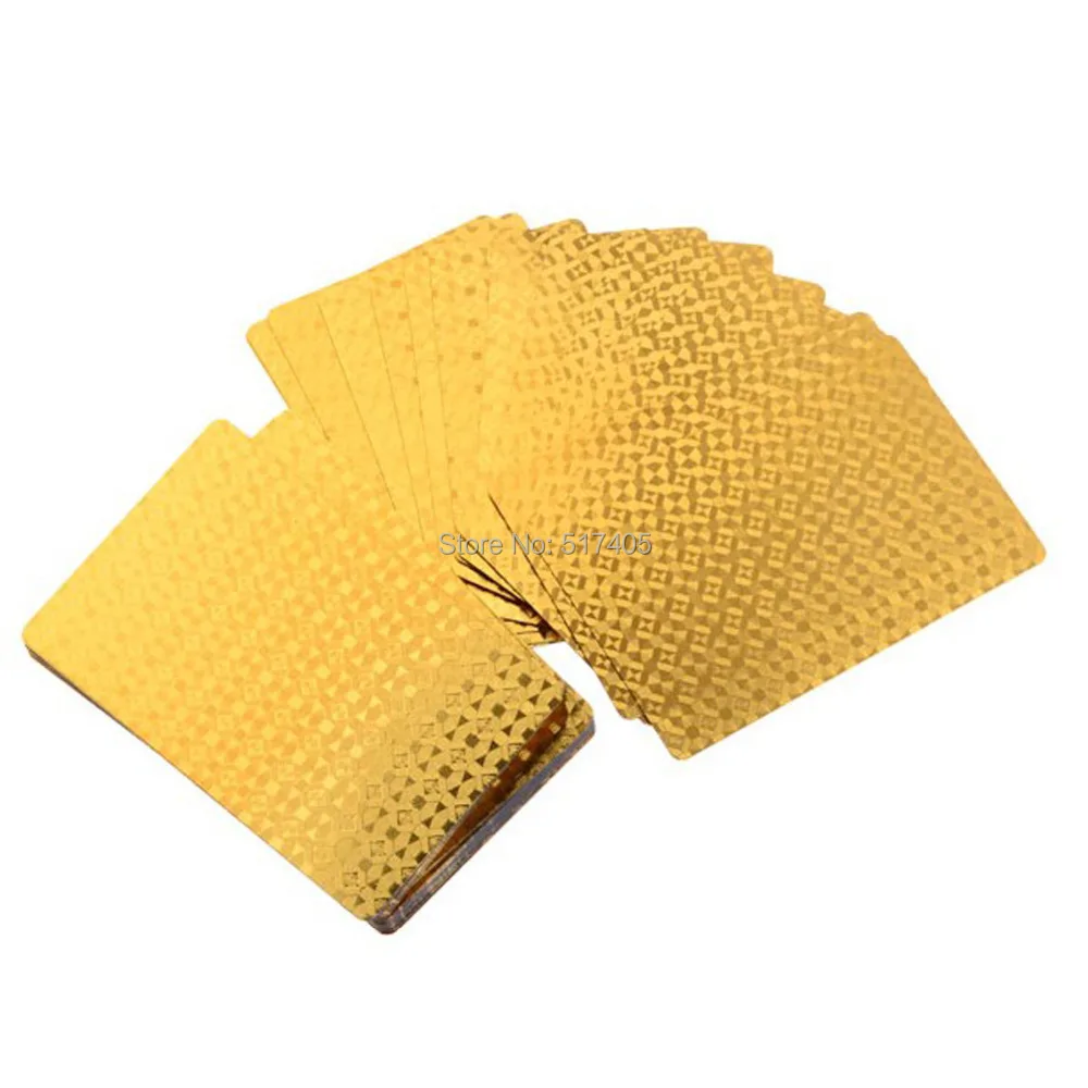 Bestmaple 24K Gold Foil Poker Playing Cards Deck with Box Free Shipping | Спорт и развлечения