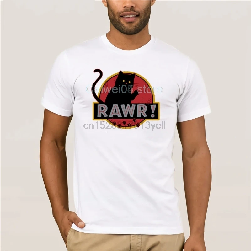 100% хлопок спортивная мужская Футболка gildan 2019 Брендовые мужские Rawr! Качественная