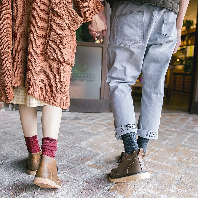 Однотонные Хлопковые женские повседневные носки до колена | Женская одежда