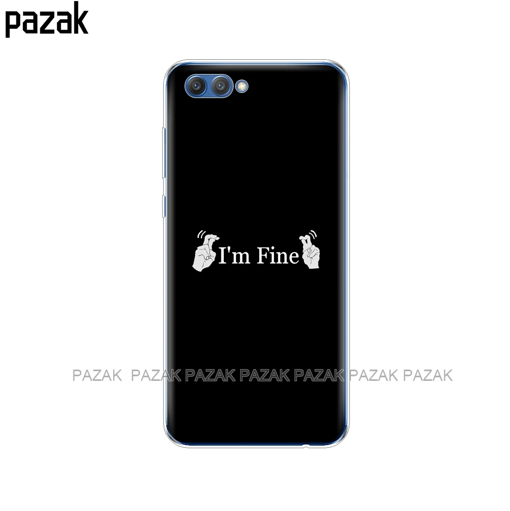 34414 Силиконовый чехол для телефона huawei honor 10 V10 view для huawei honor 9 8 lite 7x 6c pro Бампер etui Coque Мягкий ТПУ чехол s - Цвет: 34414