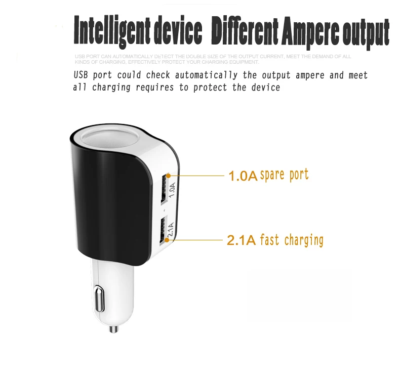 HSTRADE 5V 3.1A USB Автомобильное зарядное устройство адаптер прикуривателя зарядка iPhone samsung htc LG Универсальное портативное USB зарядное устройство s