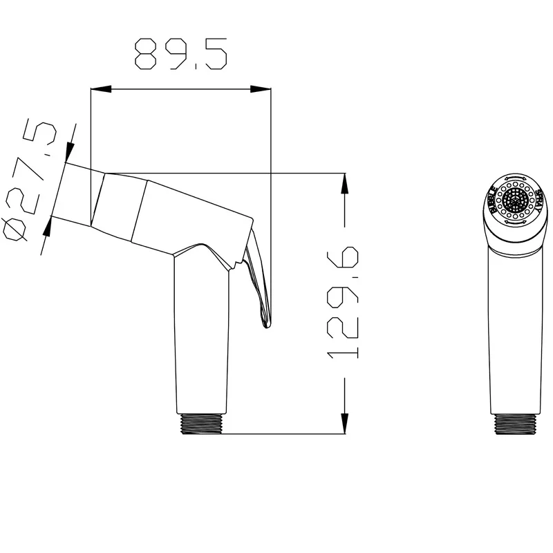 1 шт. ванная комната гигиенический душ сопло опрыскиватель настенный туалет