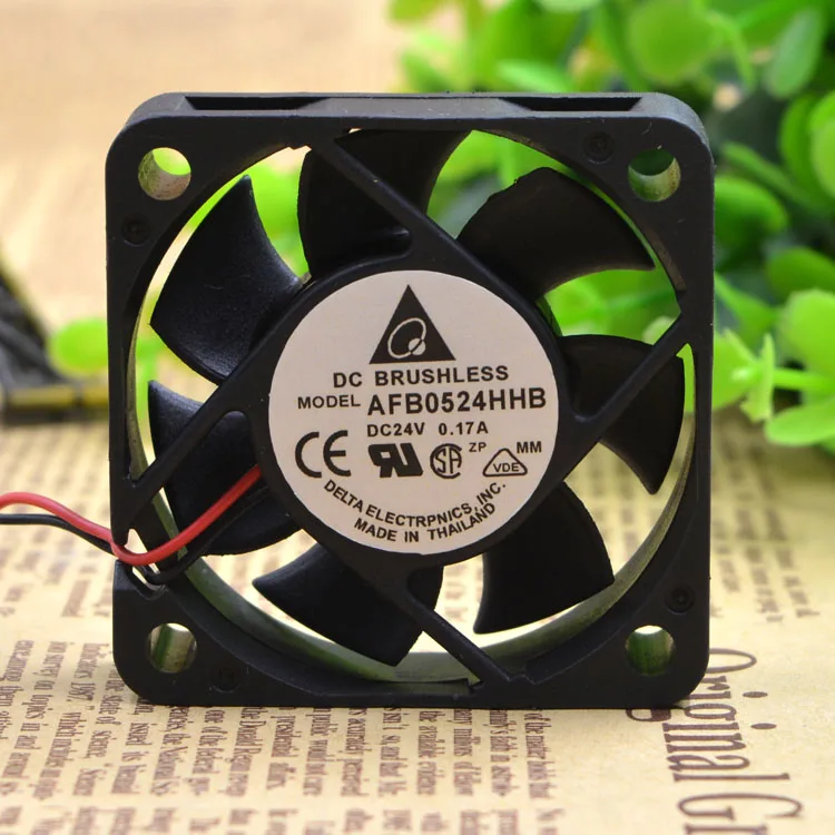 Afb0524hb 5015 24V 0.17A 5 см большой объем воздуха двойной шаровой инвертор вентилятор |