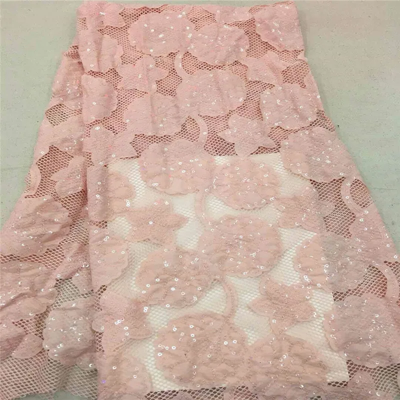 2018 New African French Wine Color/ Sequins Lace Fabric High Quality Tulle with For Wedding | Дом и сад