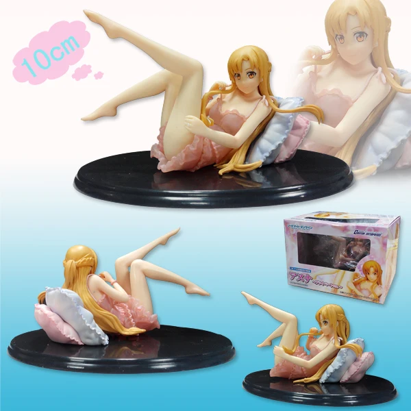 Сексуальный 4 &quotSword Art Online S.A.O Asuna Yuuki Sleepwear Ver. Коробочная ПВХ фигурка бесплатная