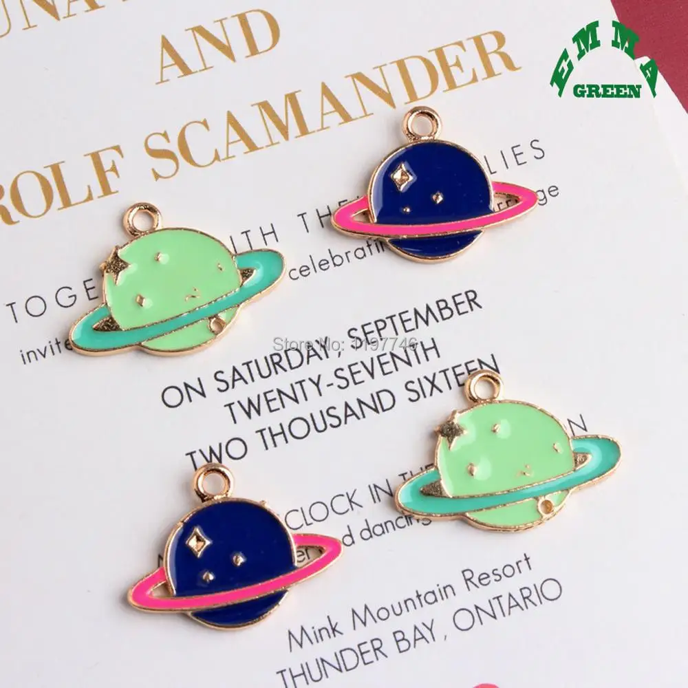 Серьги с синей эмалью 26 мм 10 шт.|accessory charm|charm charmcharm pieces |