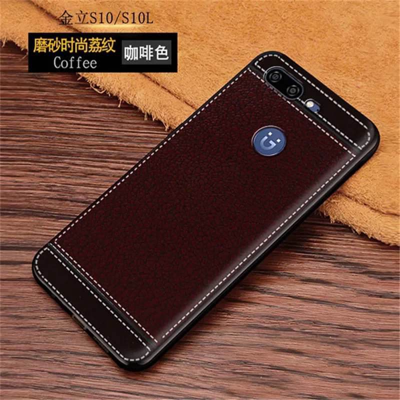 Силиконовый чехол Litchi для Gionee S9 S10 S10B S10C S10L S11 | Мобильные телефоны и аксессуары