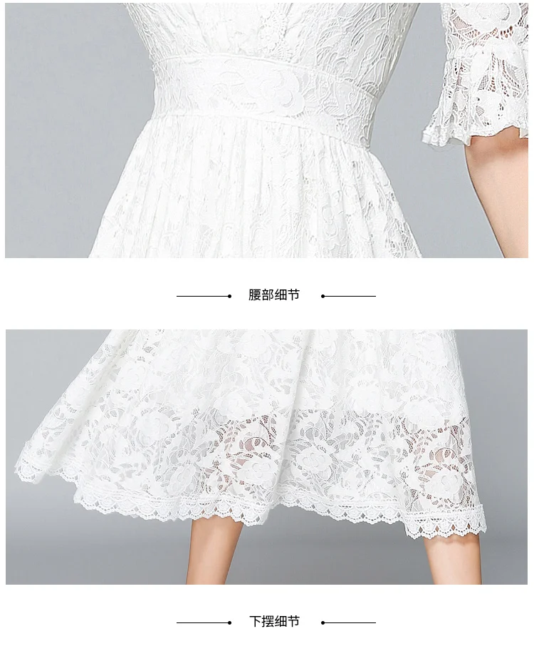 Французское Летнее белое кружевное платье принцессы; Vestidos; повседневная одежда; Mujer; коллекция года; большие качели; миди; пляжное праздничное платье; Robe BLANCHE Femme; K9011