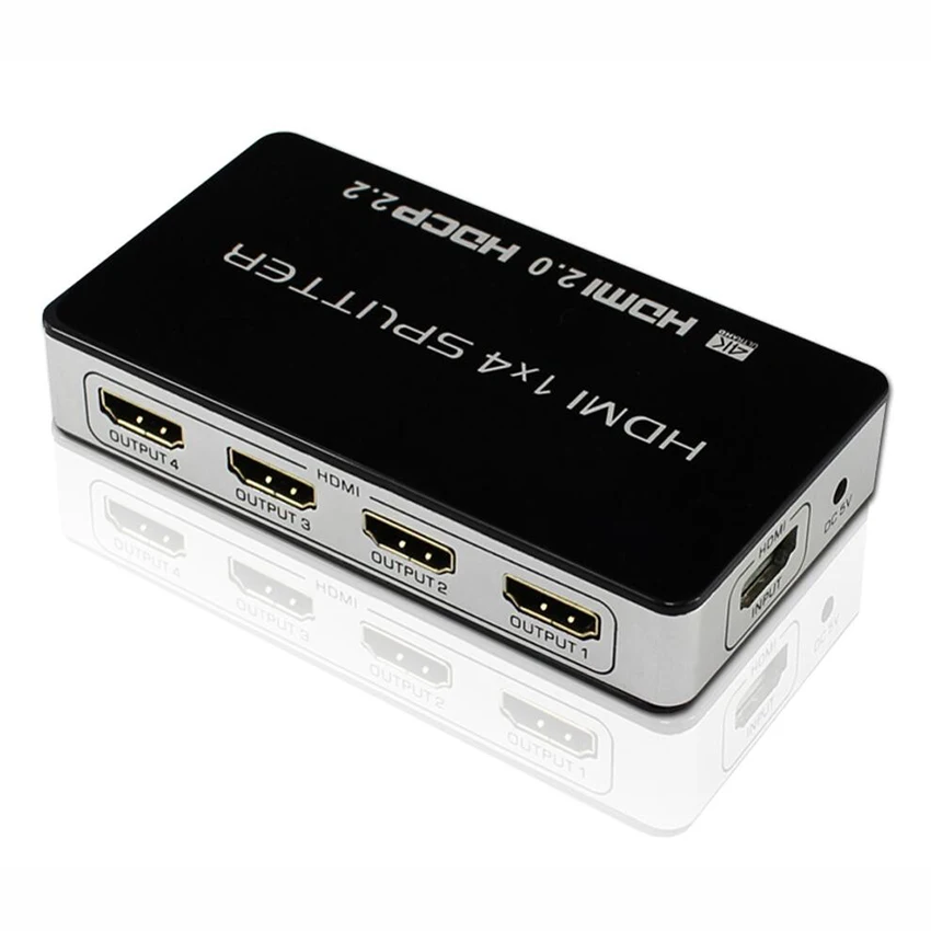 1x4 Порты и разъёмы HDMI 2 0 Splitter BOX-HDCP v2.2 (1 вход 4 выхода) -активный