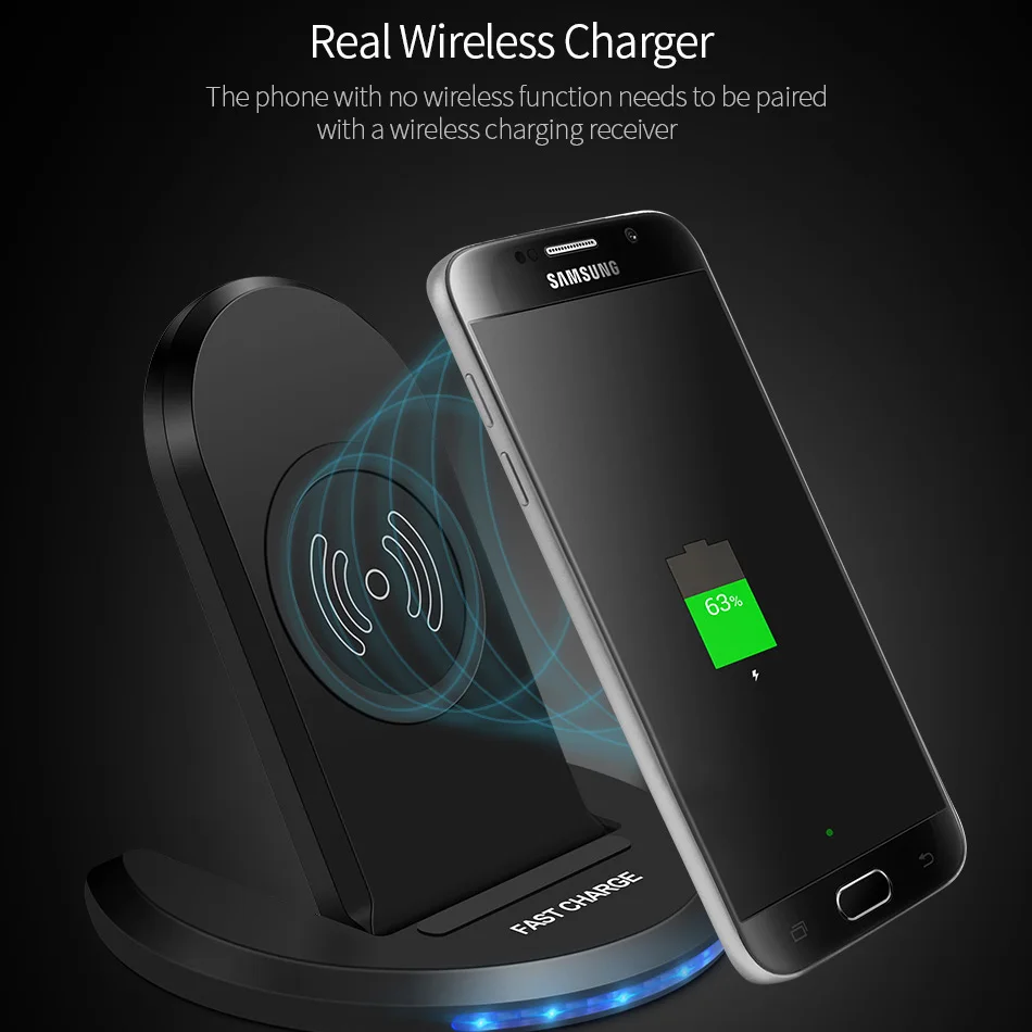 

Fast Charging 10W Wireless Charger Qi Wireless charger For iPhone X XS MAX XR 8 Plus For Samsung Galaxy S9 S8 note 8 9 S7 Edge