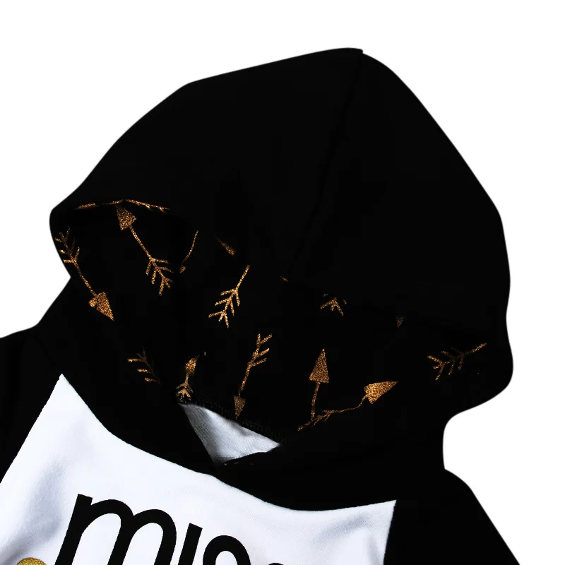 Fashion Children Sports Suits Girls Boys Hooded Coat + Pants Arrow Printed Kids Sportswear Spring Autumn Baby Clothing Sets | Детская