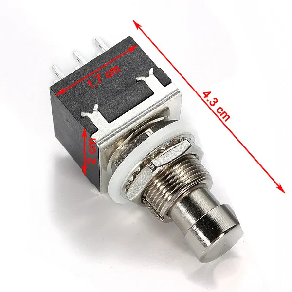 Прочный Черный Авто 3PDT 9Pin Stompbox электрогитара педаль эффектов ножные переключатели истинный обход выгодная цена