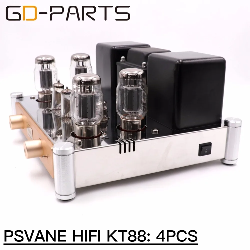 Двухтактный KT88 вакуумный ламповый усилитель Hifi аудио винтажный ламповый встроенный усилитель домашний ламповый усилитель AUX CD Лента вход 35 Вт 60 Вт